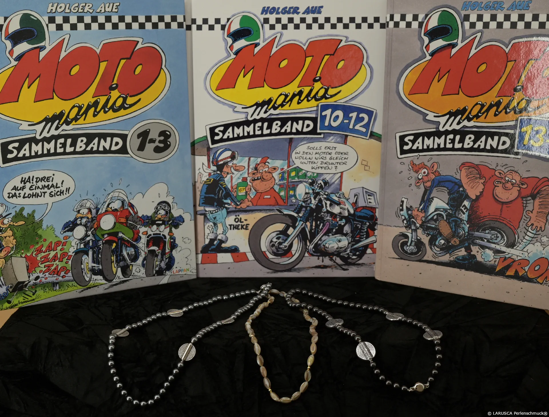 Motorradcomic trifft Männerschmuck