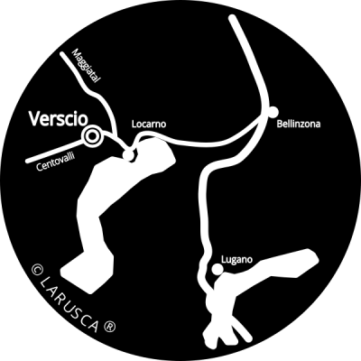 LARUSCA Perlenschmuck® Stradón 24, 6653 Verscio, Terre di Pedemonte, Locarno, Sopraceneri, Ticino, Svizzera, Mappa