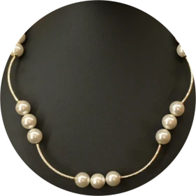 Collier «Hochzeit» 
Hochzeit Weiss-Gold