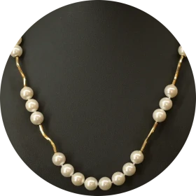 Perlenkette «Goldene Linie»