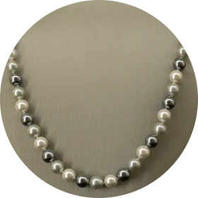 Perlenkette Silberklang