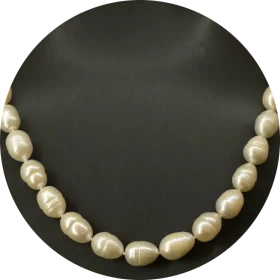 Perlencollier «Reisform»
Collier Reisform Weiss