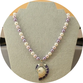 Perlenset «Nautilus» Violett